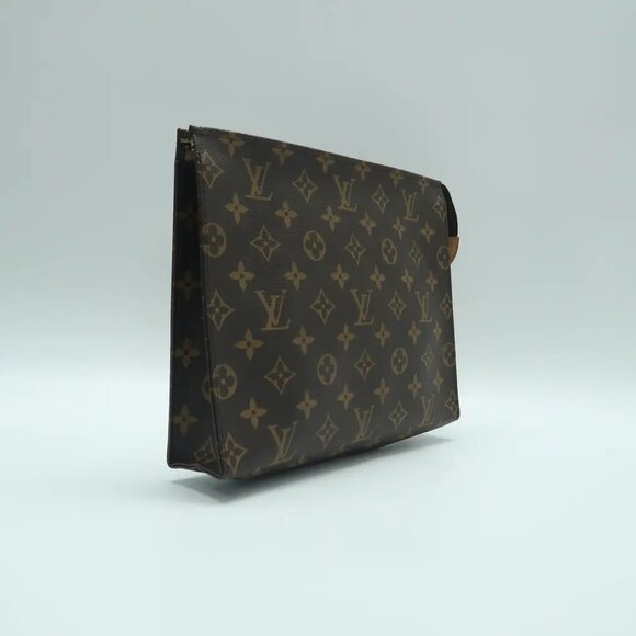 Louis Vuitton Poche toilette Brown Monogram Canvas Clutch Bag 882-031825 - Picture 3 of 11